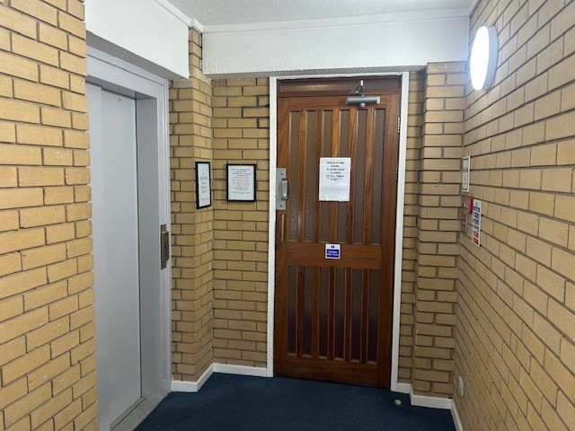 security entrance and elevator